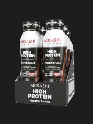 Musashi High Protein Shake 375ml (Box of 6 Drinks) Strawberry