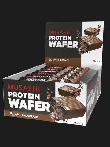 Musashi Protein Wafer Bar 40G (Box of 12 Bars) White Choc