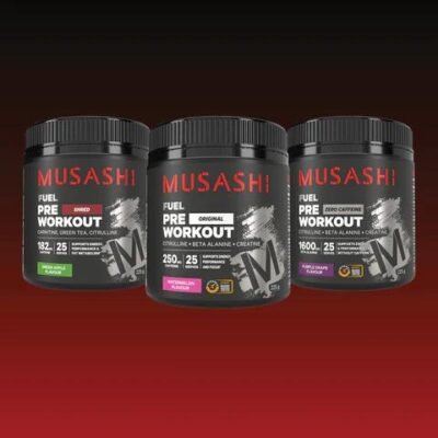 Musashi Pre Workout Value Bundle Pack Watermelon / Watermelon / Purple Grape