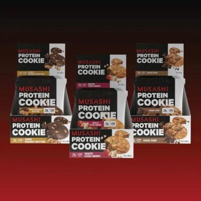 Musashi Protein Cookie Value Bundle Pack White Choc Berry / White Choc Berry / Choc Chip