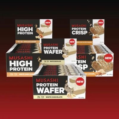 Musashi White Choc Bundle Pack White Choc Caramel / White Choc Cookies & Cream / White Choc