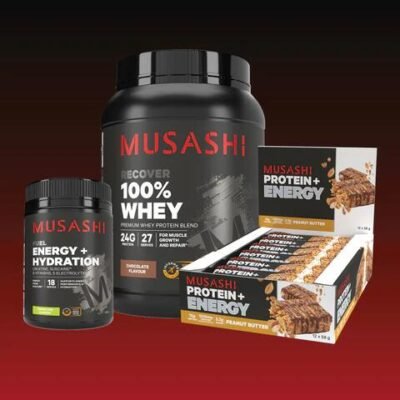 Musashi Cycling Bundle Pack Chocolate / Peanut Butter / Watermelon