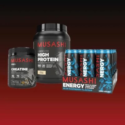 Musashi Jacked & Fully Stacked Bundle Pack Salted Caramel / PURPLE GRAPE / Unflavoured (350G) Whey Direct Musashi Jacked & Fully Stacked Bundle Pack Salted Caramel / PURPLE GRAPE / Unflavoured (350G)