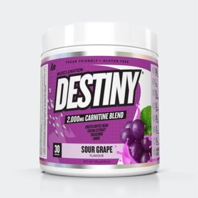 Muscle Nation DESTINY Pre Workout Burn - Sour Grape - 30 serves