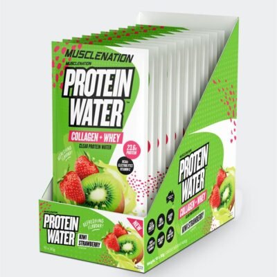 Muscle Nation PROTEIN WATER - Kiwi Strawberry - 10 Single Serve Sachets