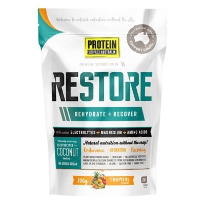 Protein Supplies Australia Restore Rehydrate + Recover Powder Tropical 200 gm Whey Direct Protein Supplies Australia Restore Rehydrate + Recover Powder Tropical 200 gm